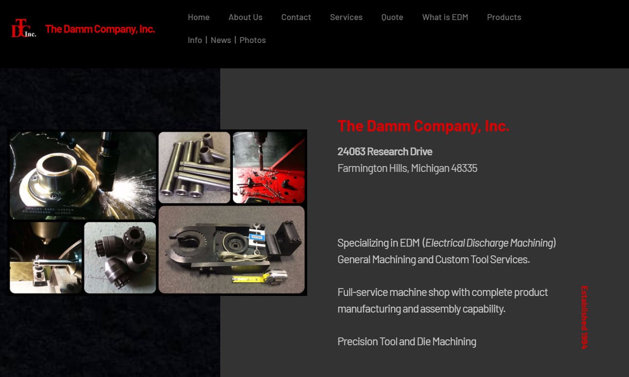 The Damm Company, Inc. The Damm Company, Inc.